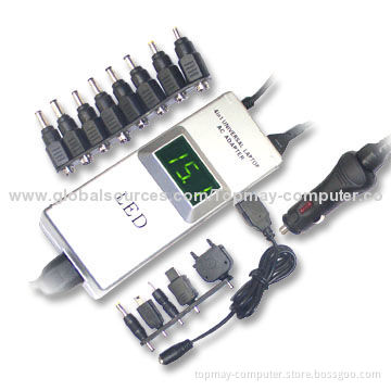 90W Laptop AC Adapter with Movable Switch and 100 to 240V/50 to 60Hz Input Voltage